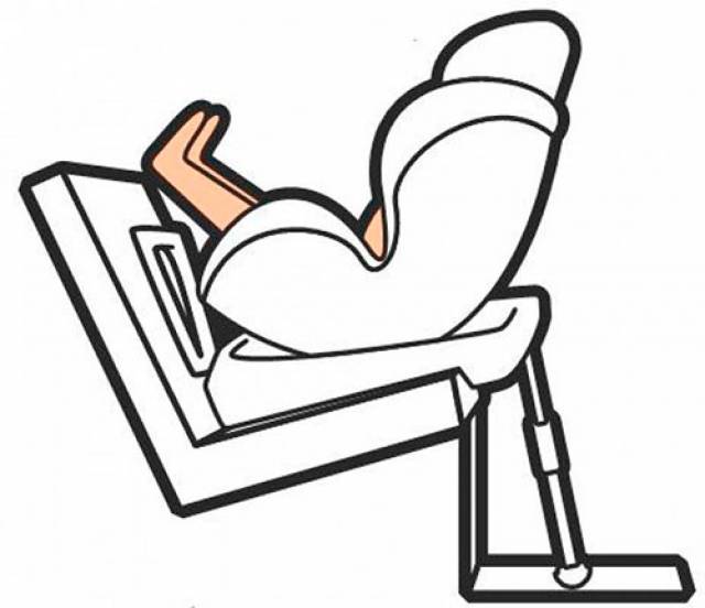 Safe rear facing car seat for baby